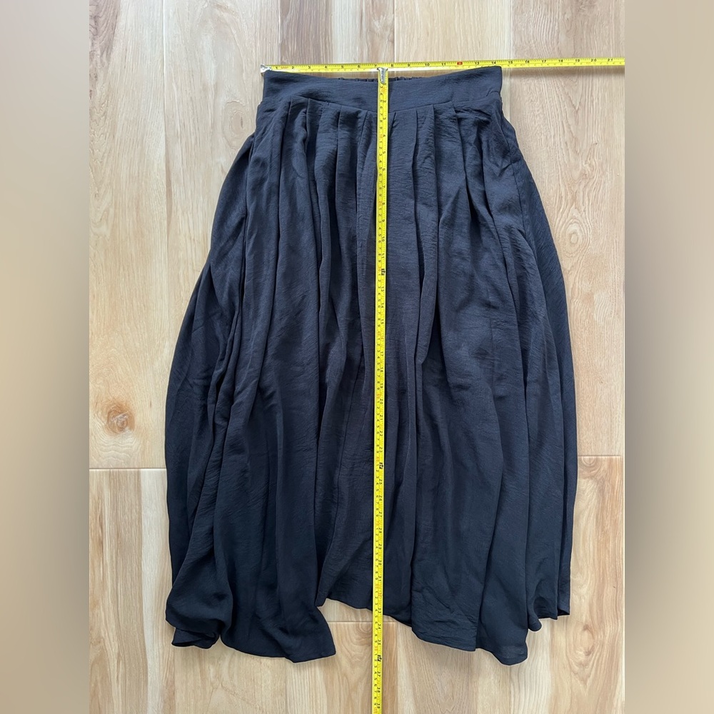NWT 12th Tribe Black Midi Skirt Medium - Picture 13 of 13